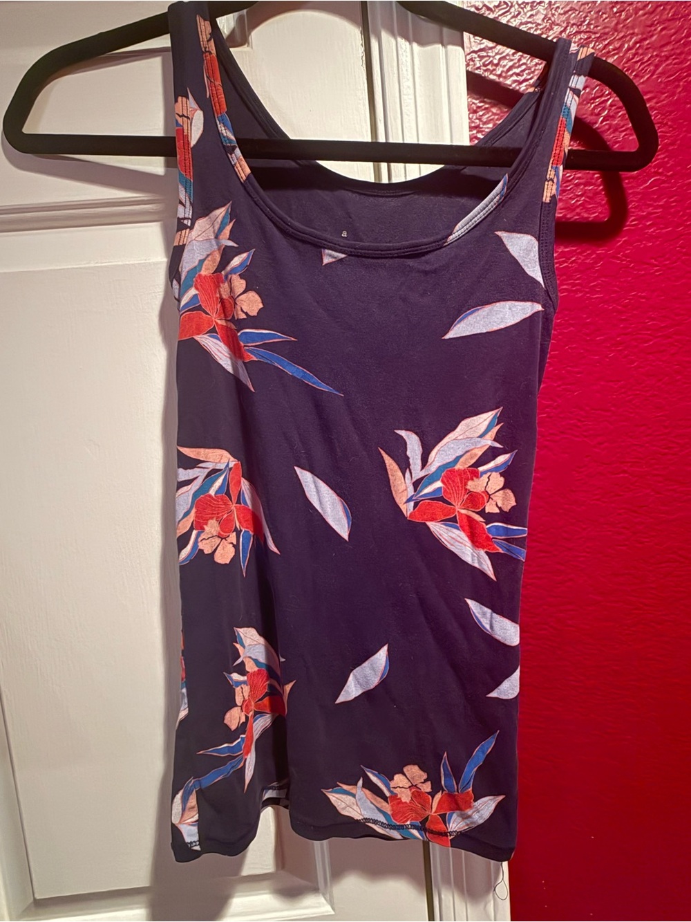 a new day Navy Graphic Scoop Neck Tank